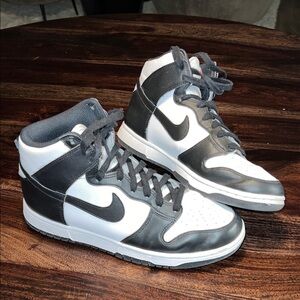 High-top Panda Dunks (women’s size 11)